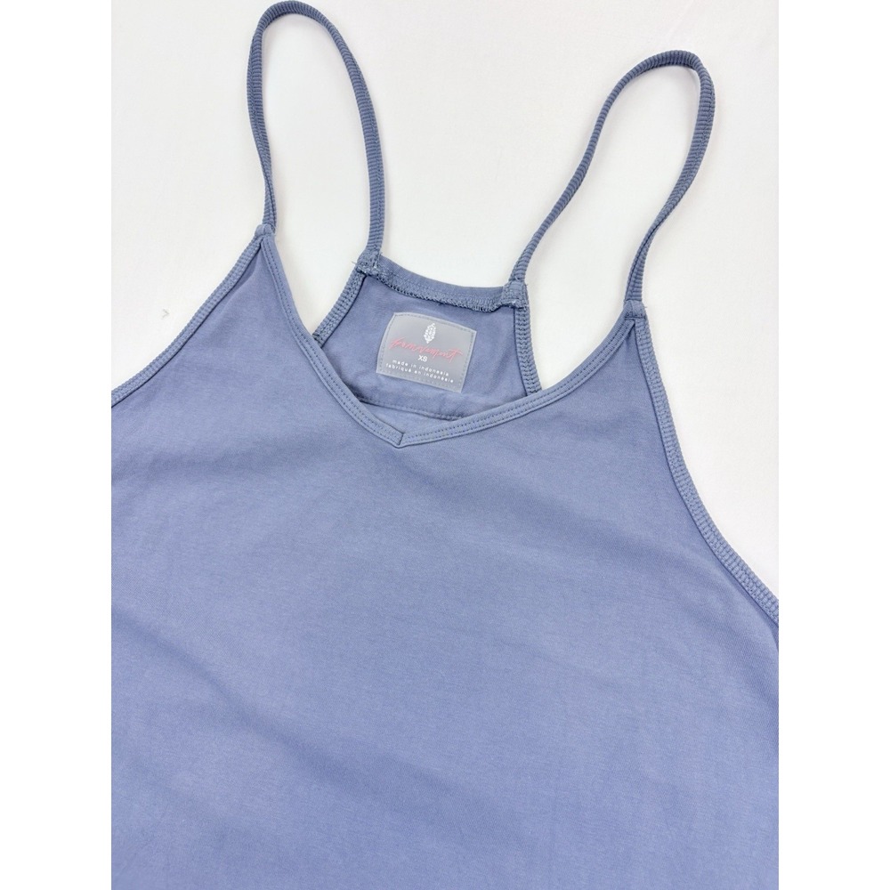 FP Movement Jumpsuit Gray-Blue Sleeveless One Piece Pockets. Women's XS.